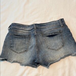 STS Blue Distressed Jean Shorts in Faded Blue